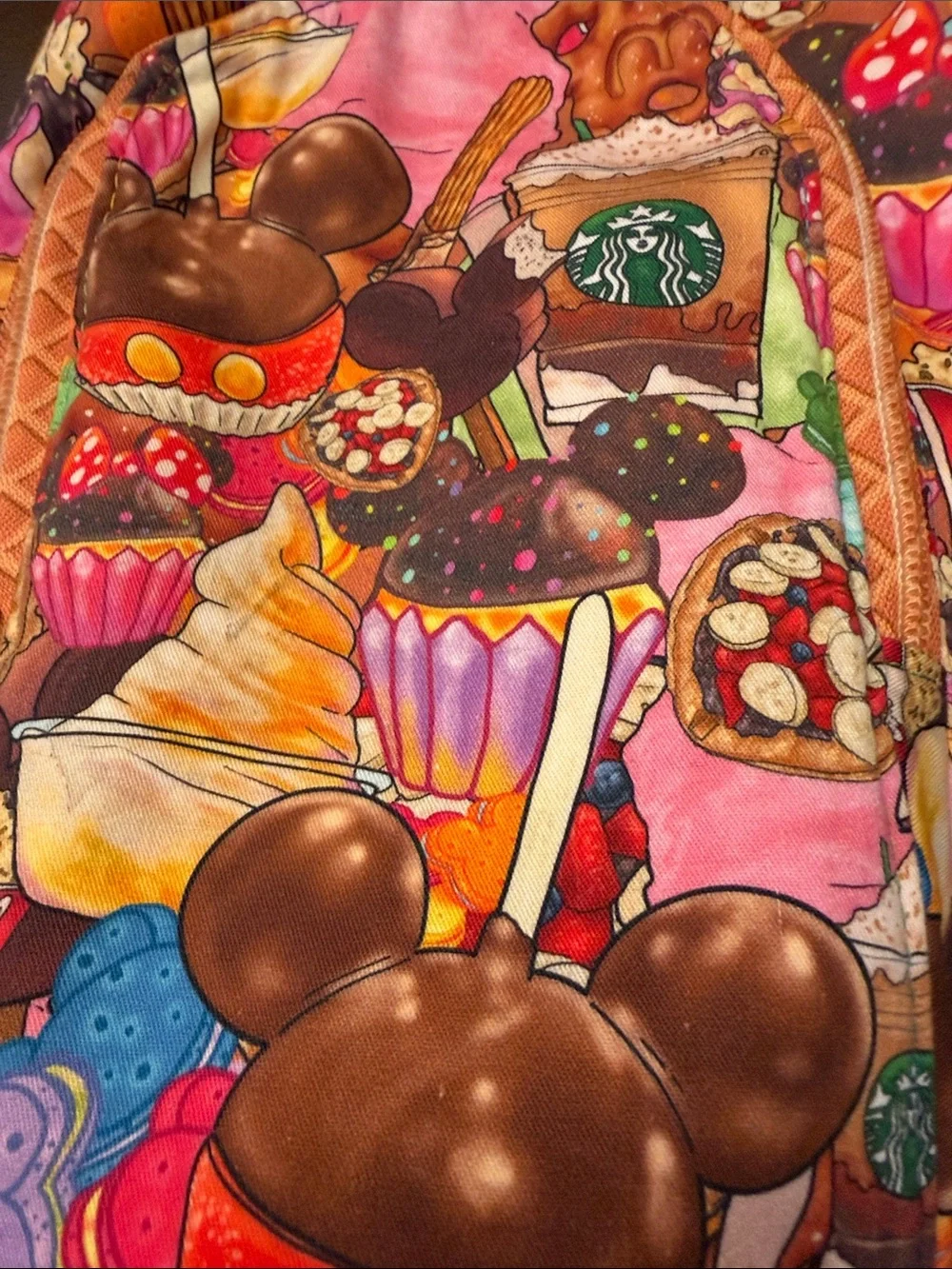 Disney Micky Mouse ears, Starbucks & Ice cream Crossbody Bag in Purples&Pink
